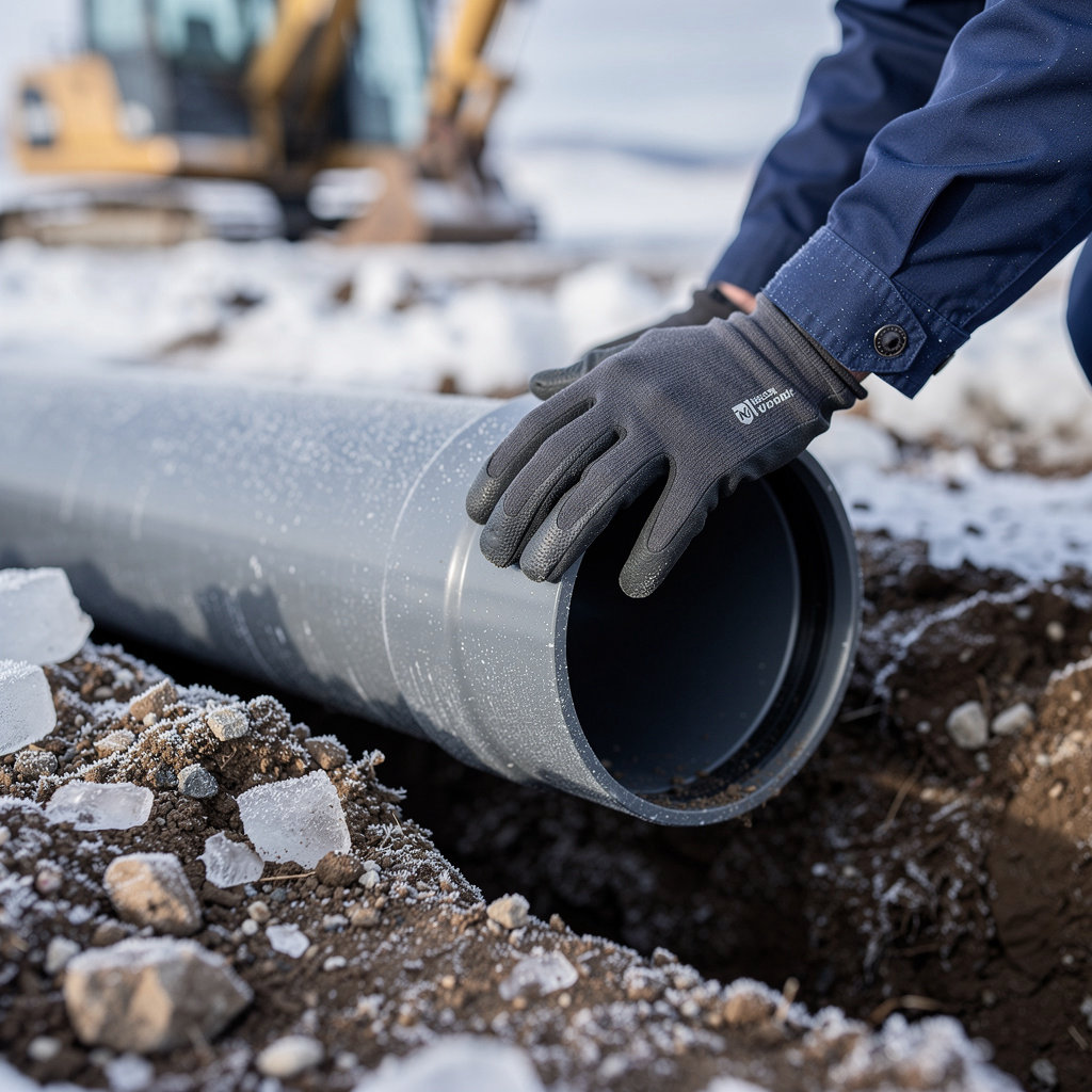 Harber Construction team providing expert sewer line replacement and general construction services in Pinedale, Wyoming